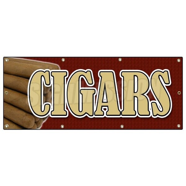 CIGARS BANNER SIGN cigar shop humidor cuban cigarra cicada signs